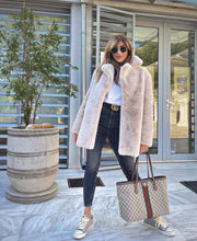 Load image into Gallery viewer, Long Faux Fur Coat in Aspen