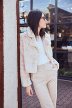 Load image into Gallery viewer, Faux Fur Cropped Jacket in Aspen