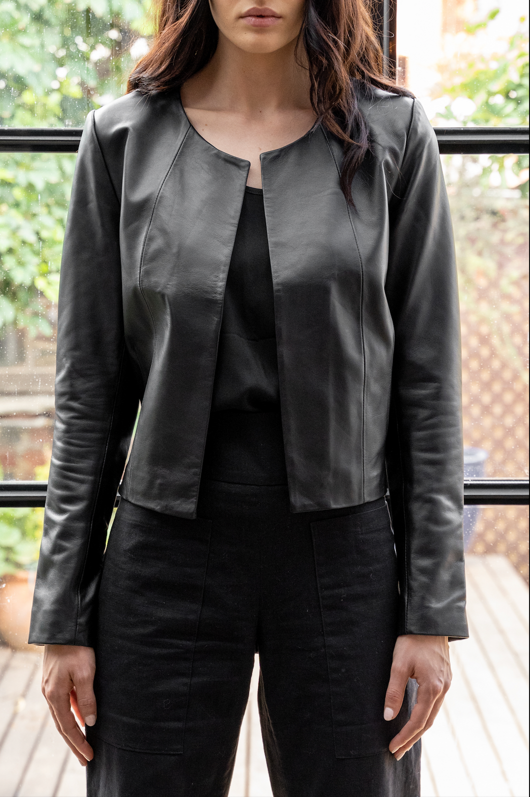 Milla Black Leather Jacket